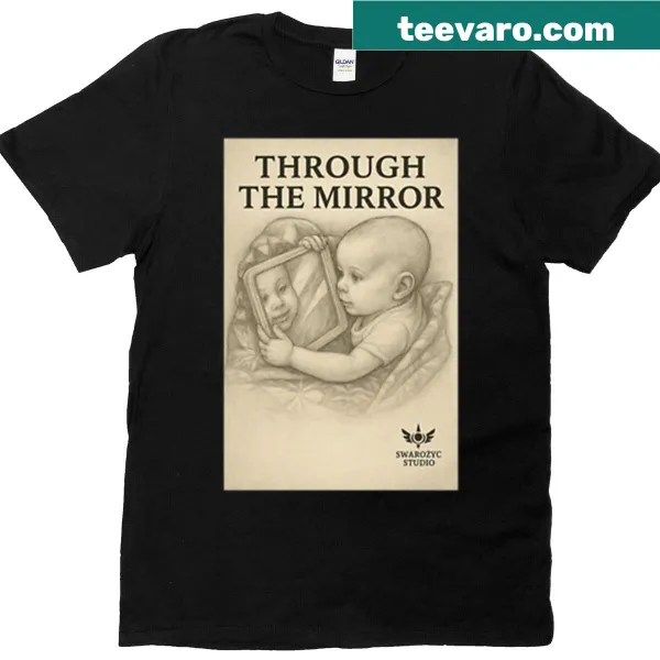 Hand-lettered 'The Mirror Inner Light' on an oversized t-shirt