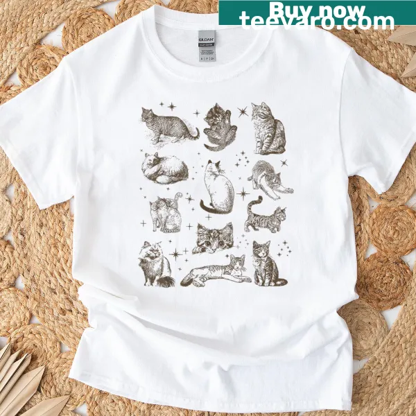Vintage 90s retro kitten graphic T-shirt for cat lovers
