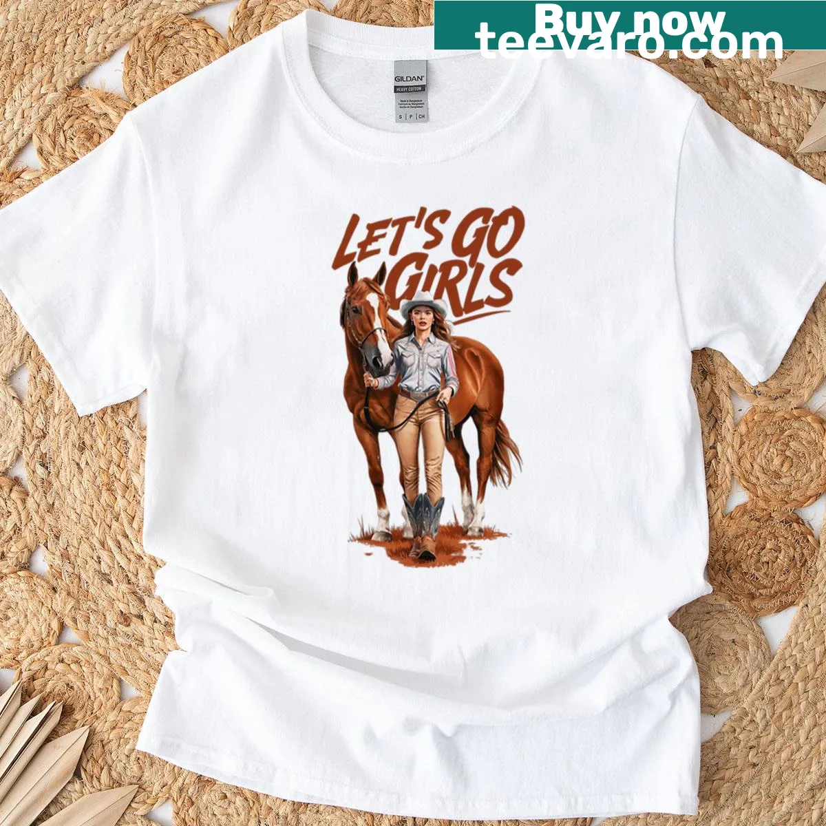 Cute country western bachelorette t-shirt for women — on a men's t-shirt
