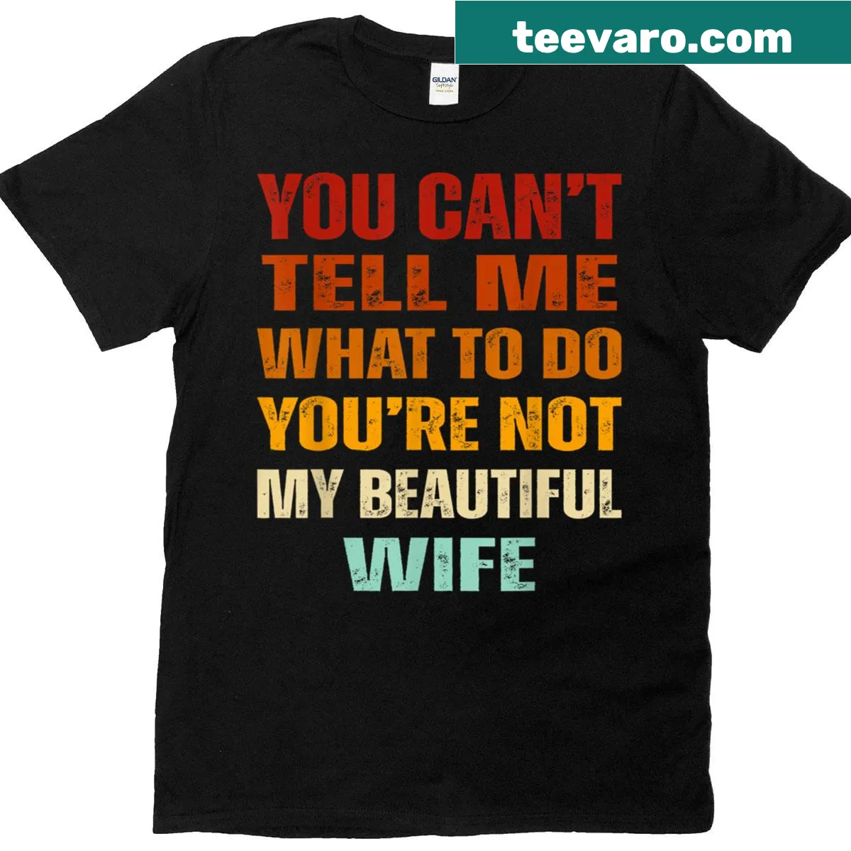 Edgy t-shirt with humorous text about authority and Karen references. — on a men's t-shirt