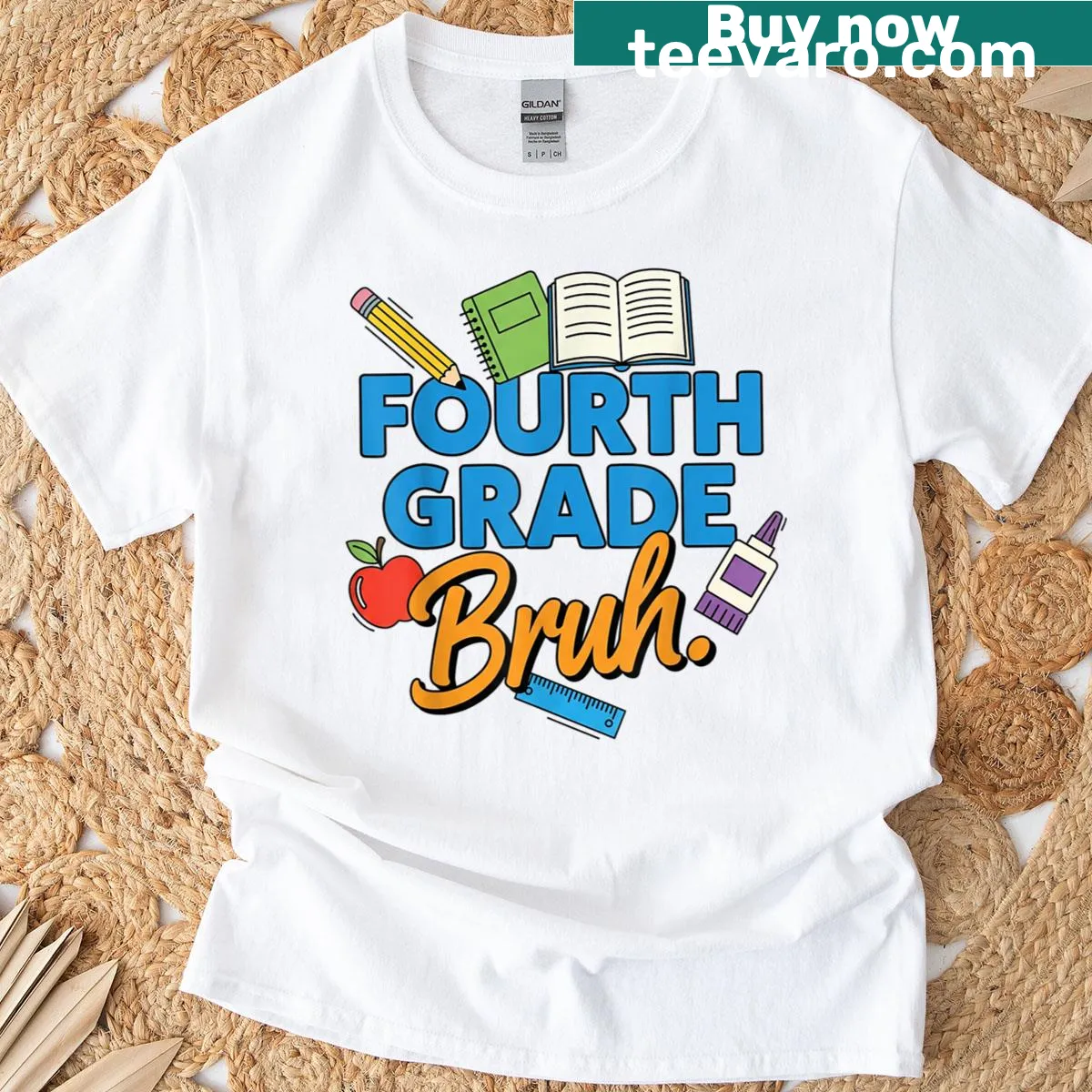 T-shirt designed for fourth-grade teachers — on a men's t-shirt