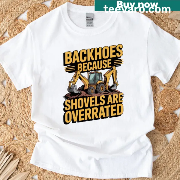 Artistic T-shirt featuring heavy equipment operator design