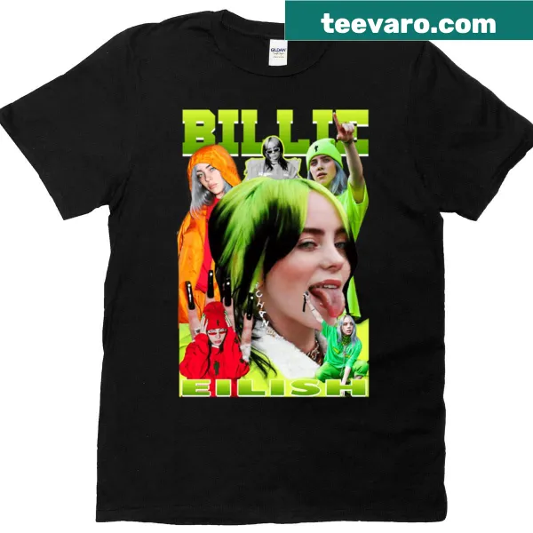 Billie Eilish themed T-shirt celebrating the artist