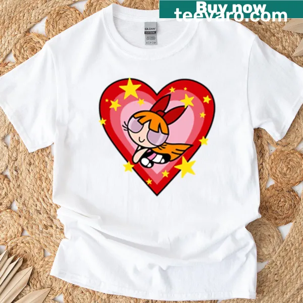 Aesthetic T-shirt featuring a silhouette blossom sticker design