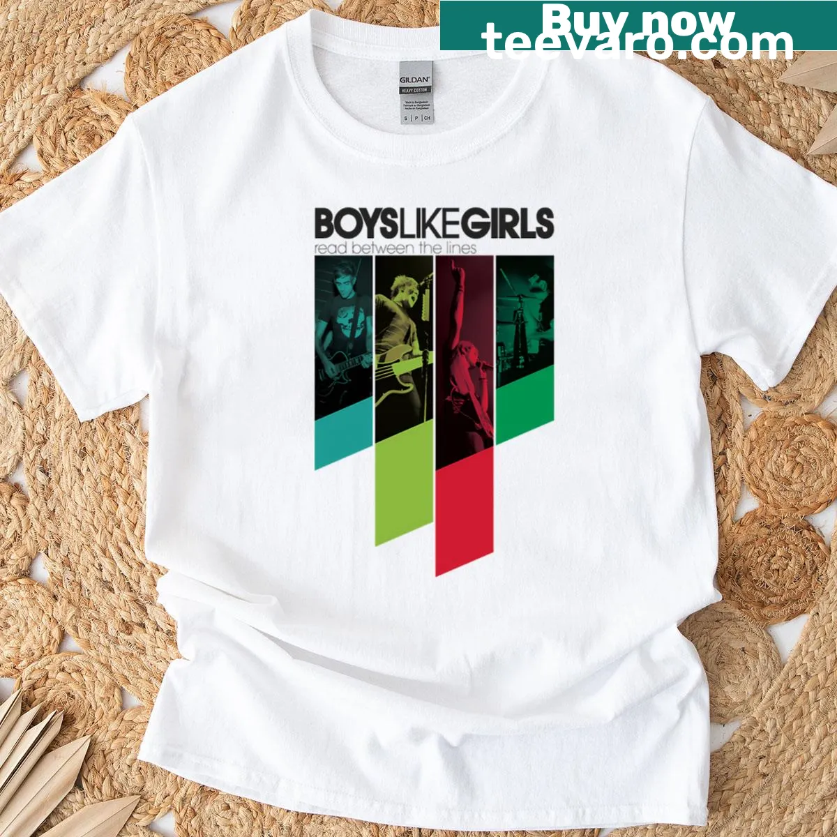 Vintage distressed Boys Like Girls band T-shirt — on a men's t-shirt