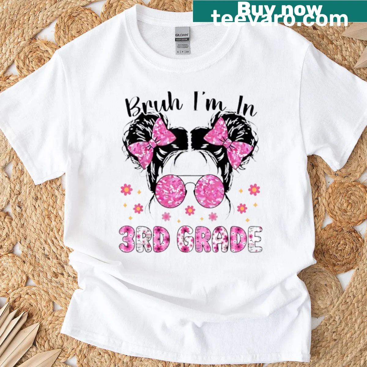 Sassy T-shirt for 3rd grade girls with humorous phrase — on a men's t-shirt