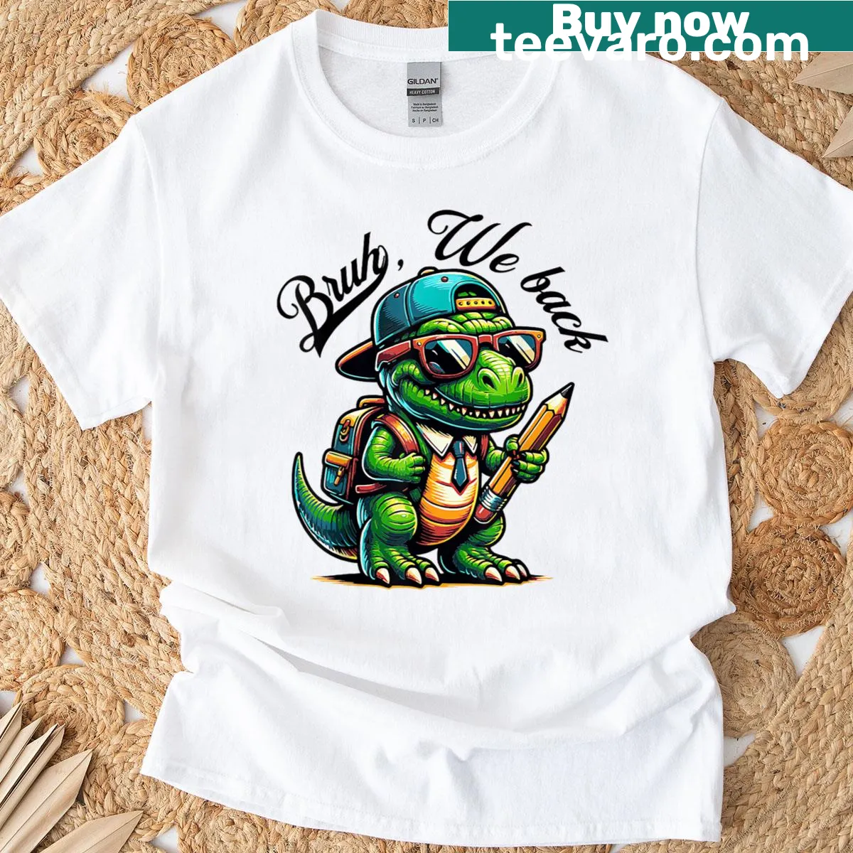 Funny retro back-to-school slogan T-shirt — on a men's t-shirt