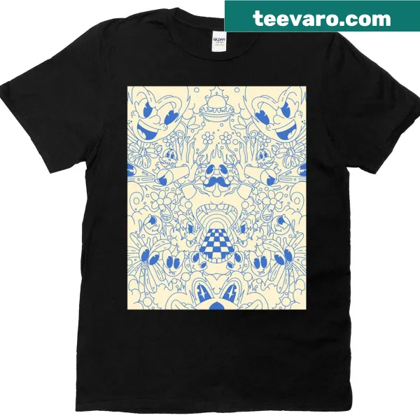 Playful cartoon character illustration T-shirt