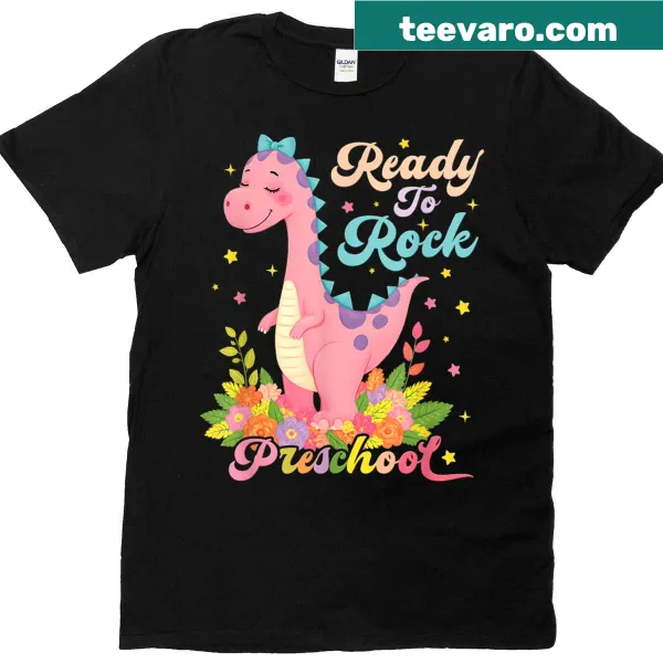 Playful cartoon design on a pink T-shirt