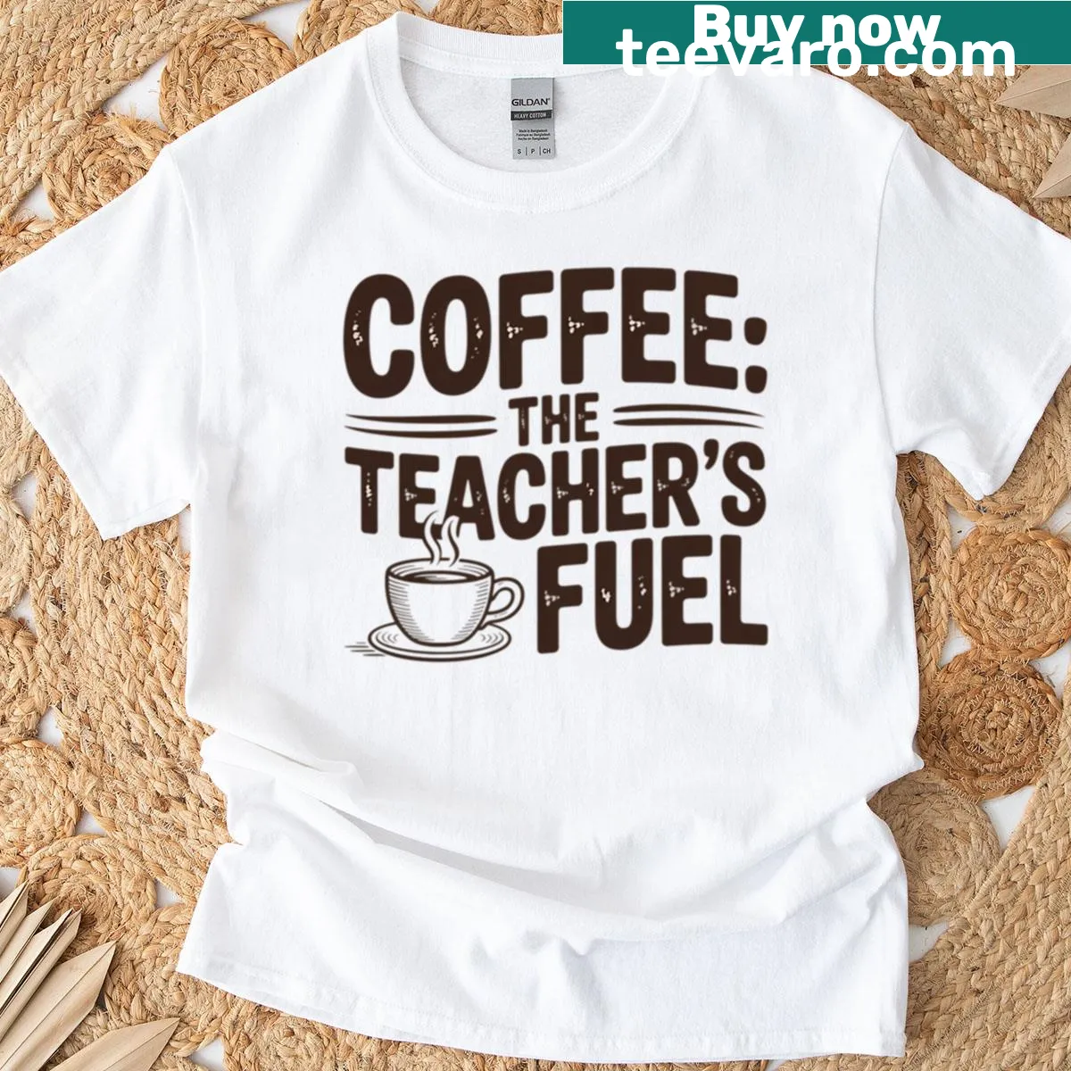 Retro Coffee is the Teacher's Fuel T-shirt for educators — on a men's t-shirt