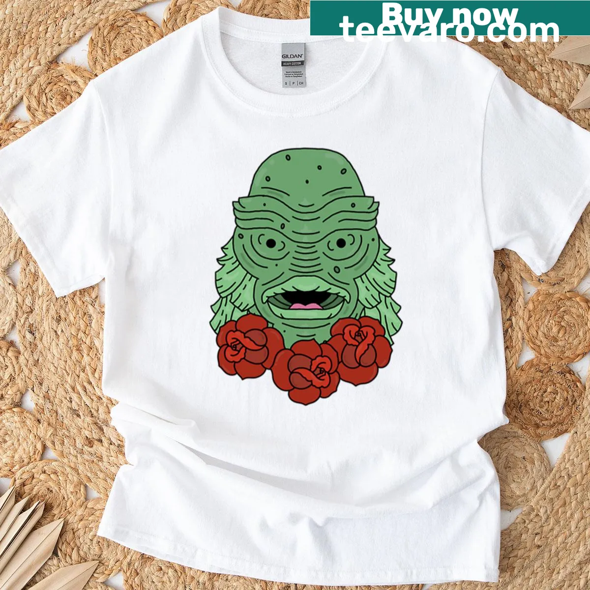 Illustration of whimsical and mythical creatures. — on a men's t-shirt