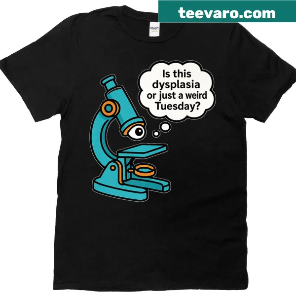 Illustrative design related to cytotechnology on a t-shirt