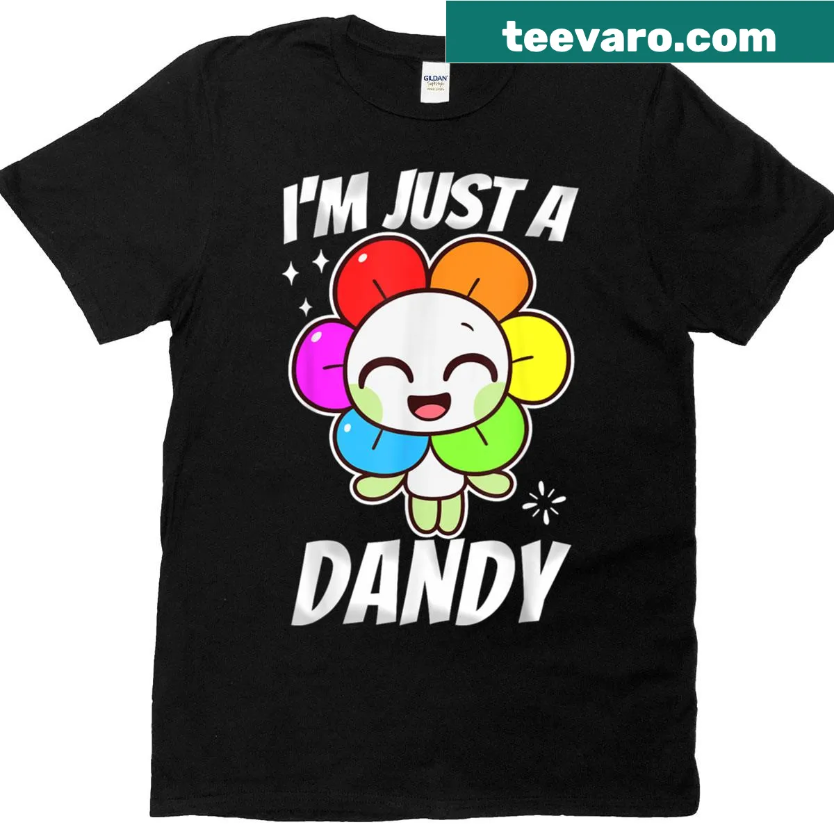 Toddler girl T-shirt featuring characters from Dandicus World cartoon — on a men's t-shirt