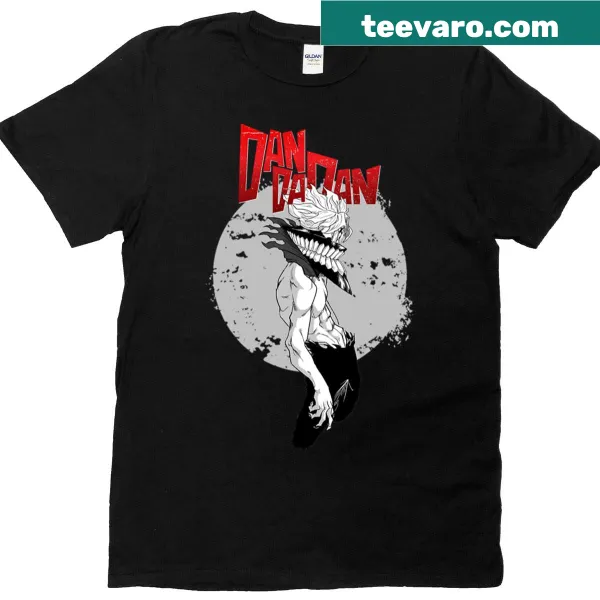 Manga-style T-shirt featuring evolving dark monster art