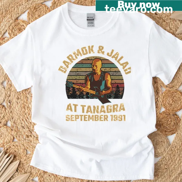T-shirt featuring the phrase 'Darmok And Jalad At Tanagra'