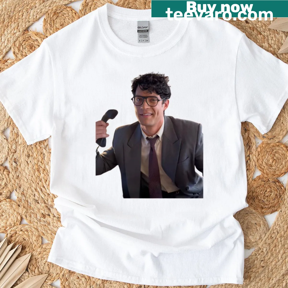 Funny t-shirt for kids with 'Daddy's Little Apprentice' text — on a men's t-shirt