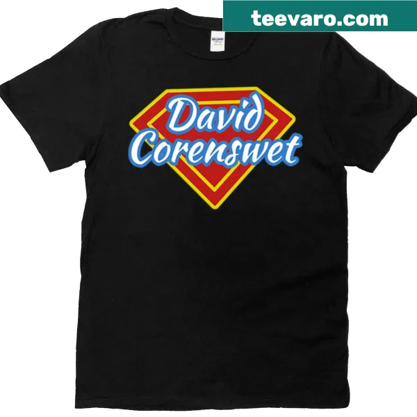 Oversized t-shirt displaying David Corenswet's name