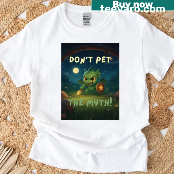Cute cartoon chupacabra graphic on defender T-shirt