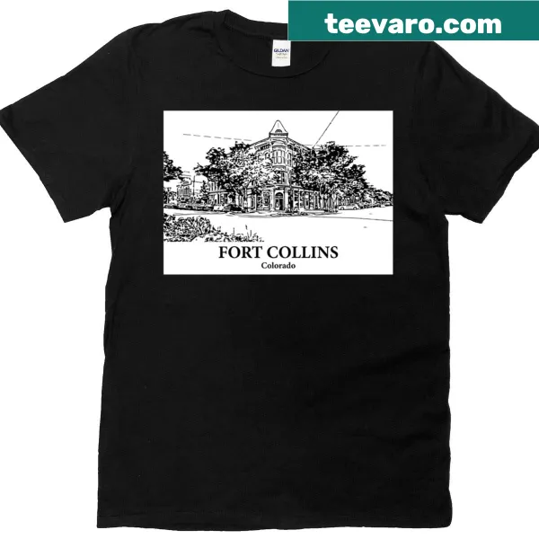T-shirt featuring the name Fort Collins, Colorado