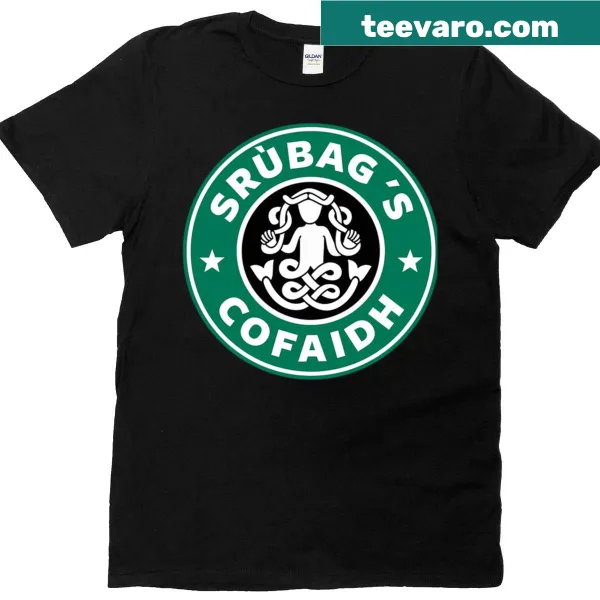 Playful parody design related to Gaelic coffee culture.