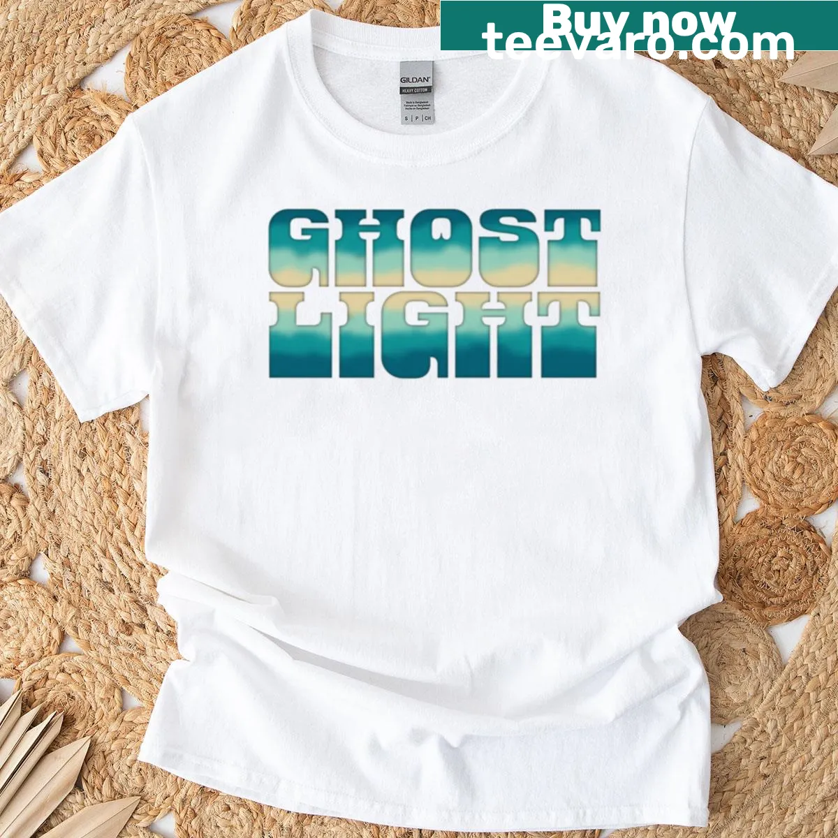 Whimsical T-shirt featuring a playful ghost design for fans of spooky fun. — on a men's t-shirt