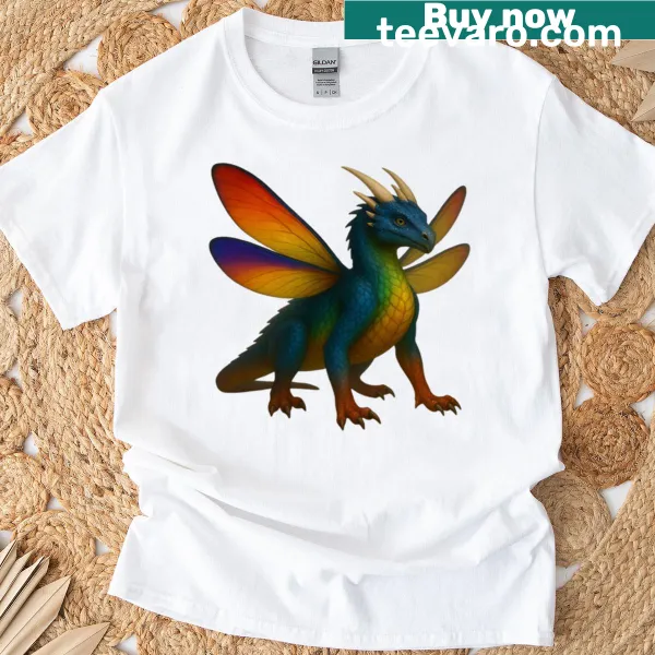 T-shirt featuring Prismara from the Glimwyrm Series