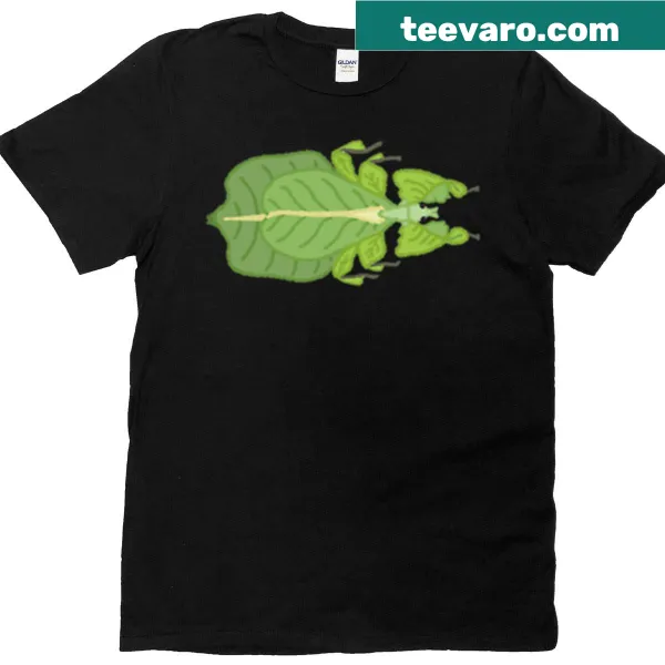 Detailed Grays leaf insect design on a t-shirt