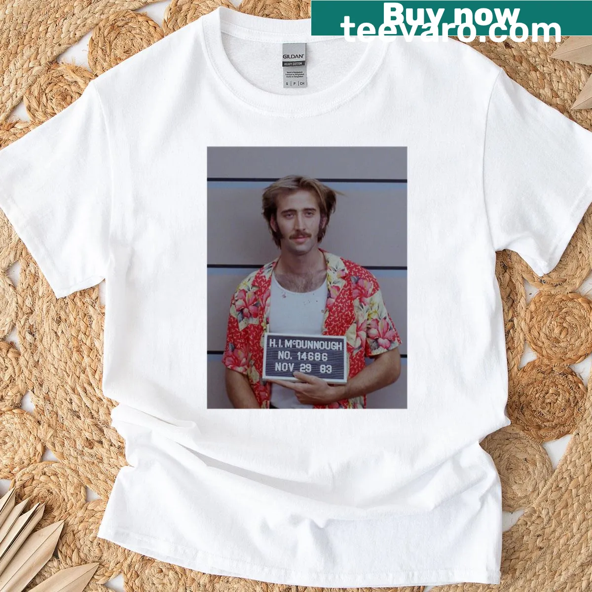 T-shirt with the phrase "Hi Mcdunnough" in a playful font — on a men's t-shirt