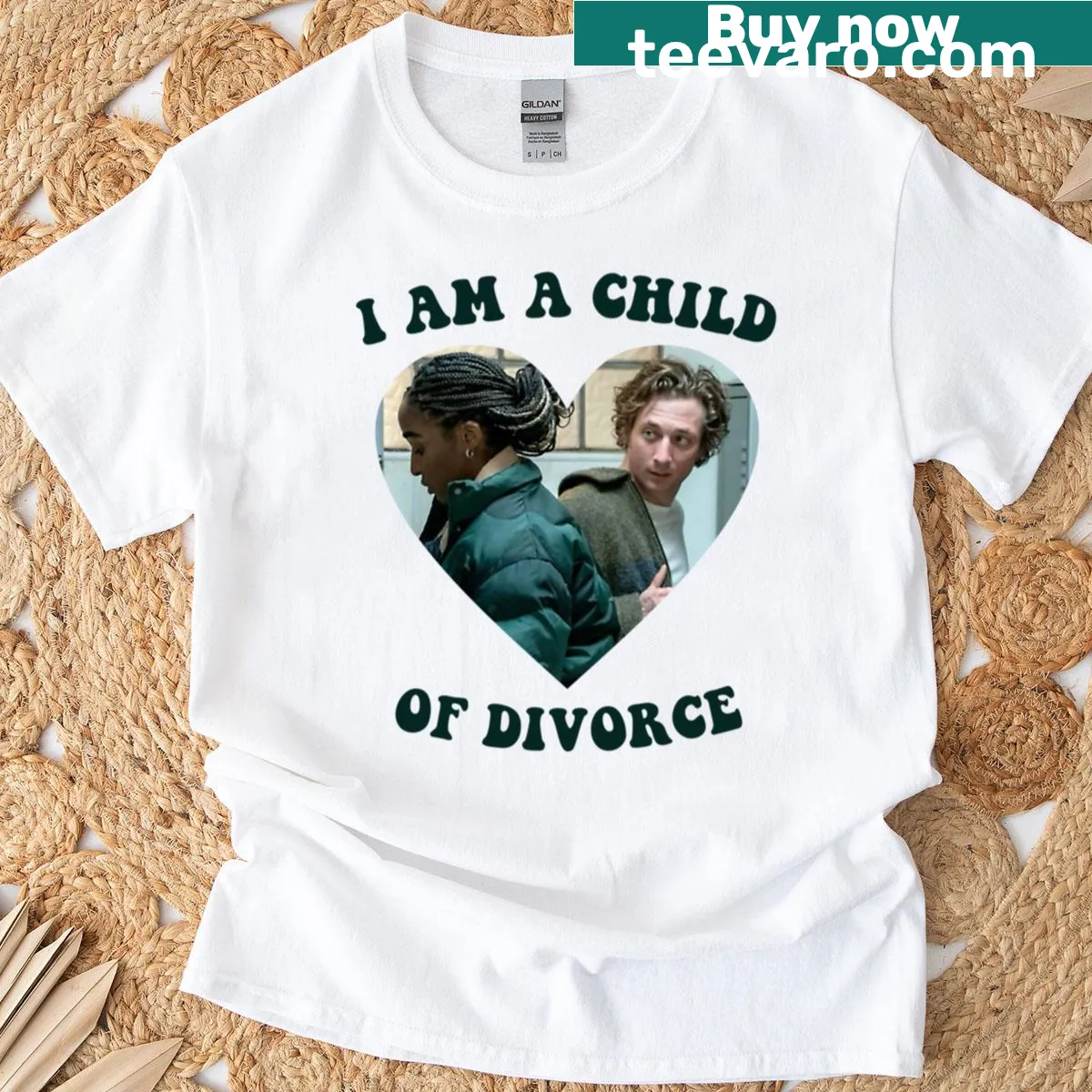 Honest T-shirt with 'I Am A Child Of Divorce' phrase for everyday wear — on a men's t-shirt