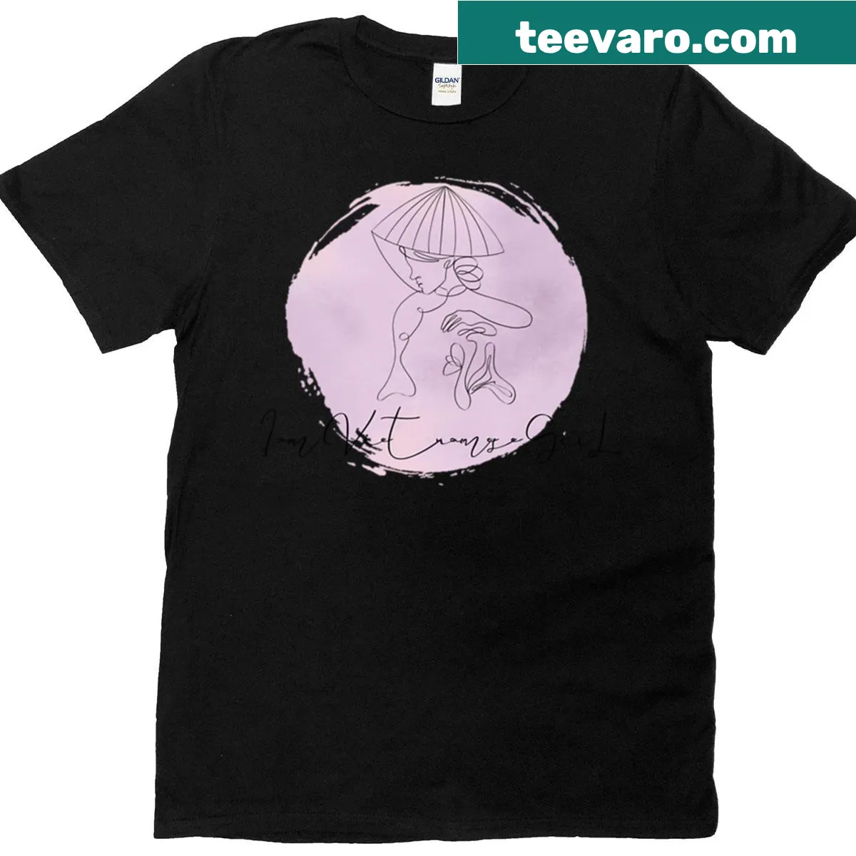 Minimalist typography t-shirt with 'I Am Vietnamese Girl' — on a men's t-shirt