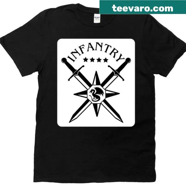 Warrior design t-shirt inspired by Infantry Quadrant Fourth Wing