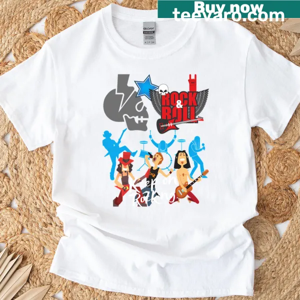 Graphic tee with a motivational music-themed text