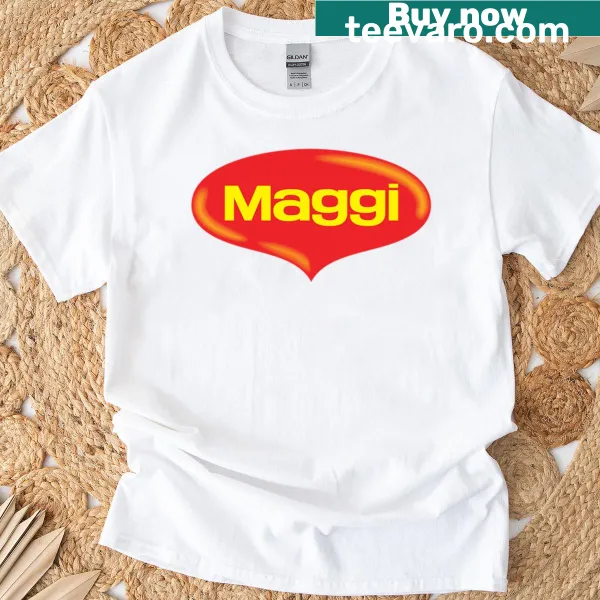 Typography t-shirt featuring 'Lifetime Maggi' text