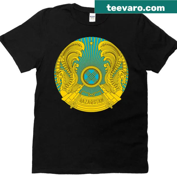 National Emblem Seal of Kazakhstan graphic on a T-shirt