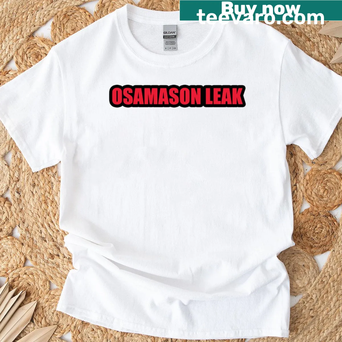 Osamason Leak T-shirt featuring clever tech humor — on a men's t-shirt
