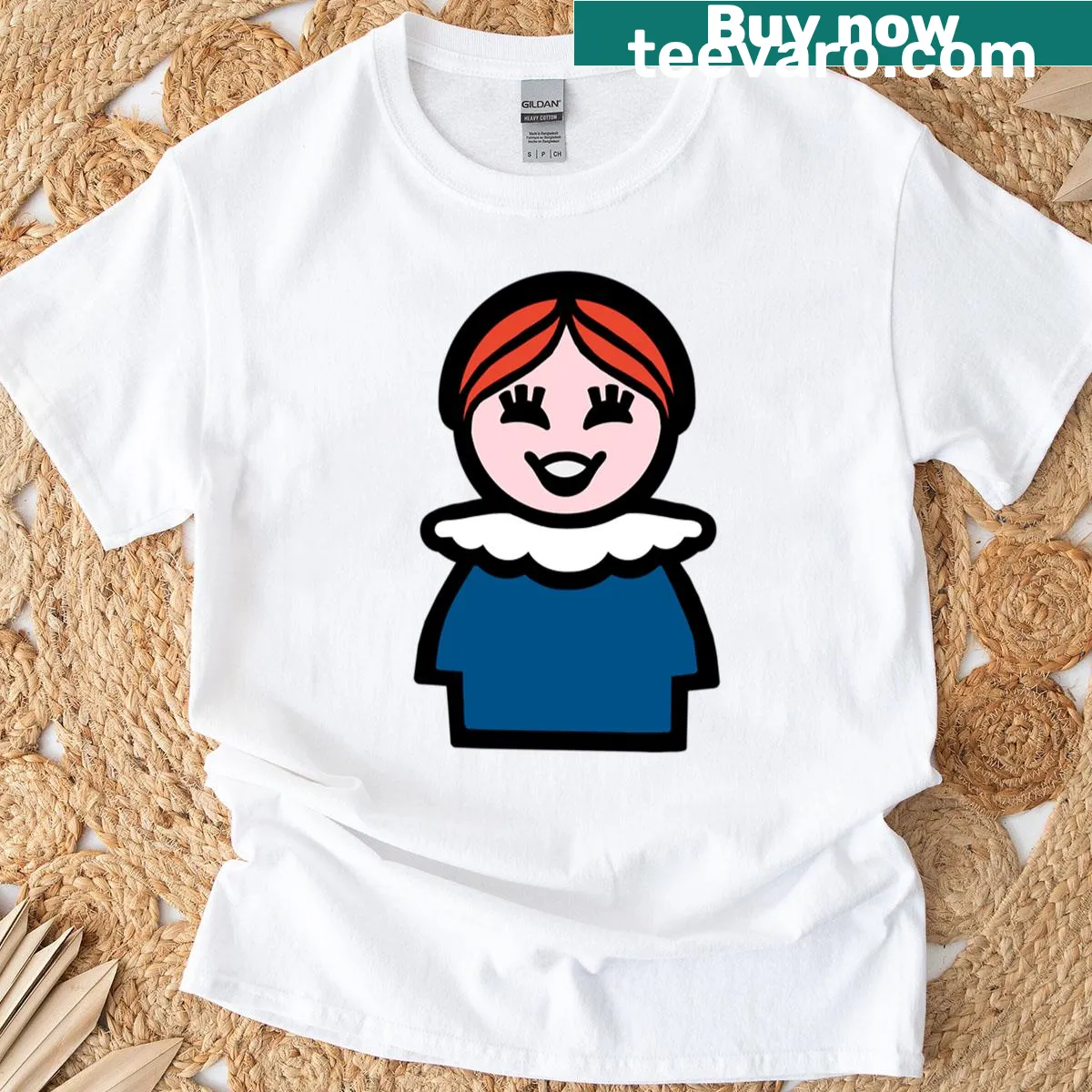Cartoon T-shirt featuring a family figure named Suzie for kids — on a men's t-shirt