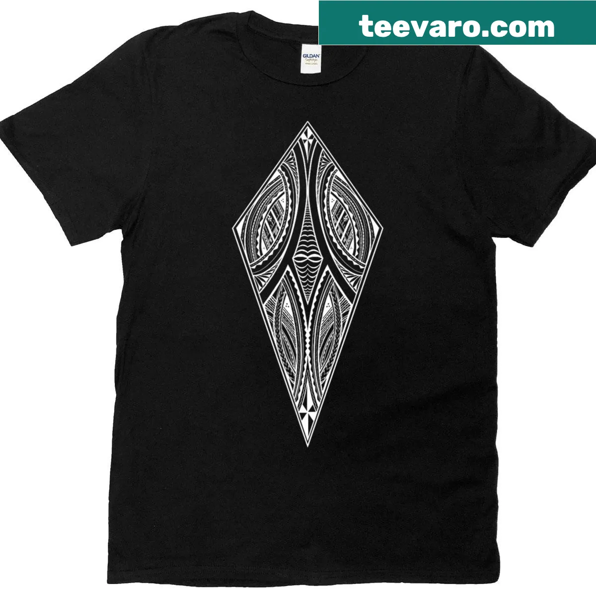 Polynesian tribal graphic T-shirt celebrating island culture — on a men's t-shirt