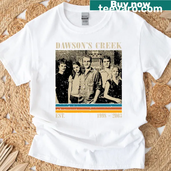 T-shirt featuring a nostalgic design inspired by 'Dawsons Creek'
