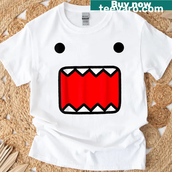 Vintage Domo-kun t-shirt featuring emo cartoon design