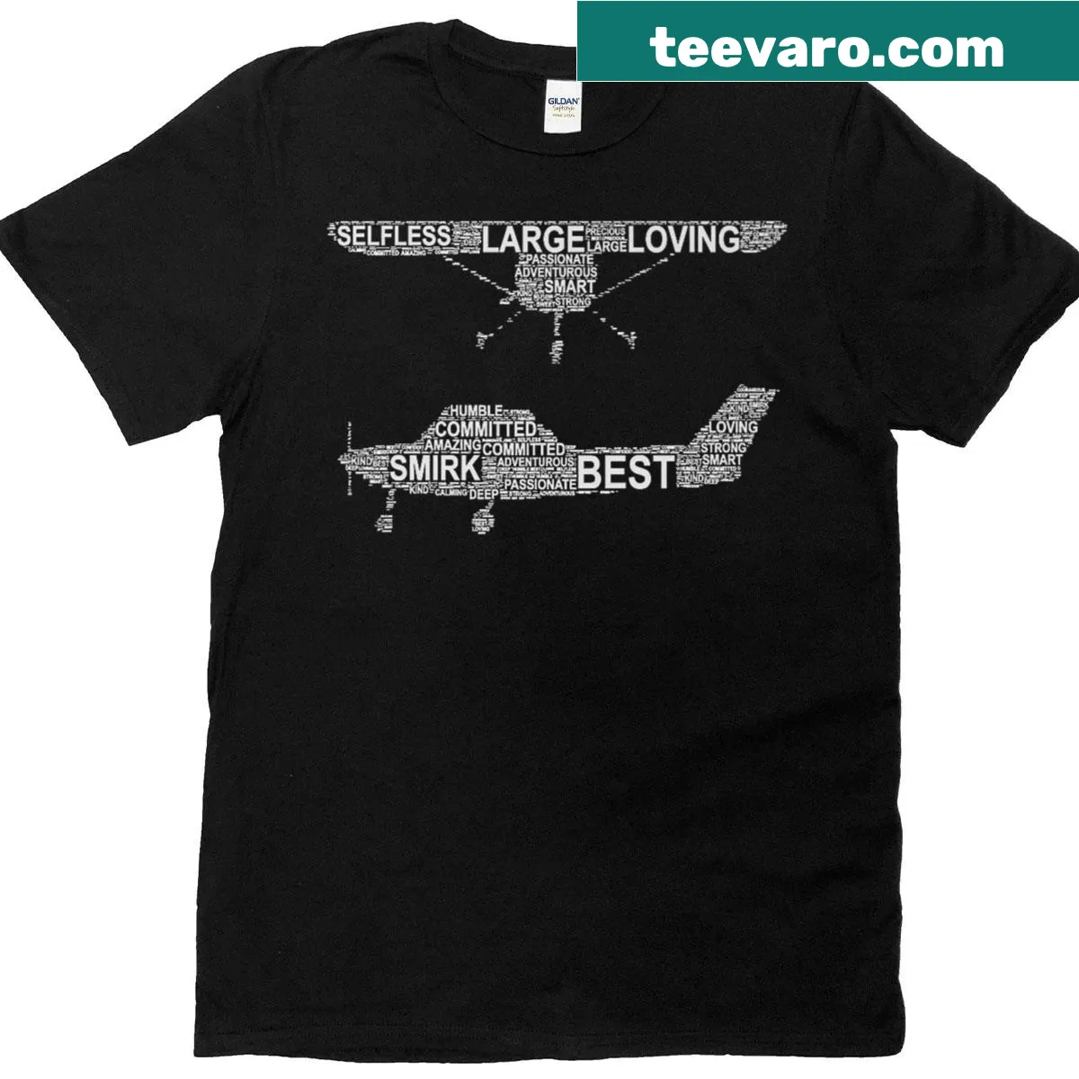 Minimalist T-shirt featuring bold Sadler typography — on a men's t-shirt