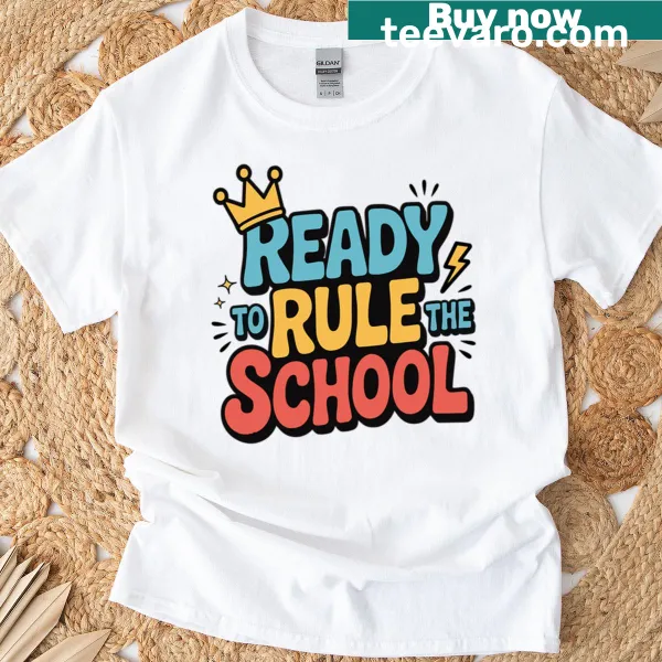 Playful T-shirt featuring a ruler graphic for educators