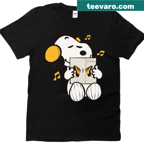 T-shirt with text: Snoop Listening To Brand New Eyes