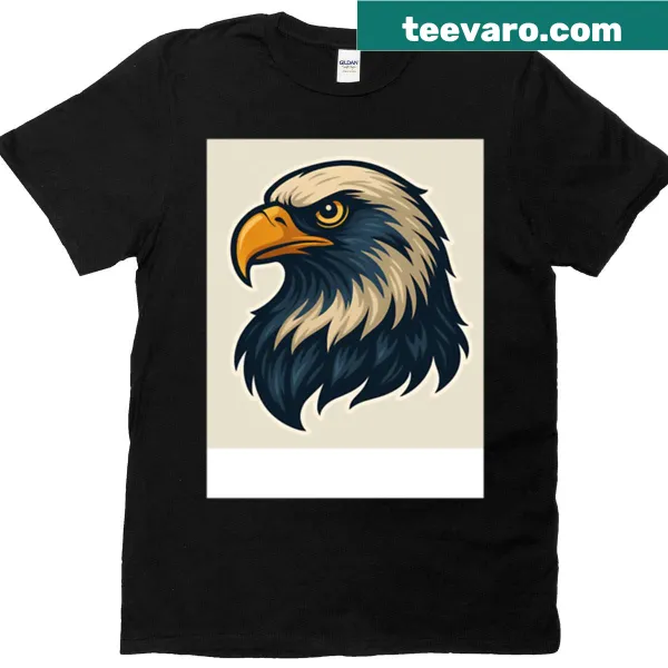 Bold eagle graphic emblem T-shirt symbolizing freedom