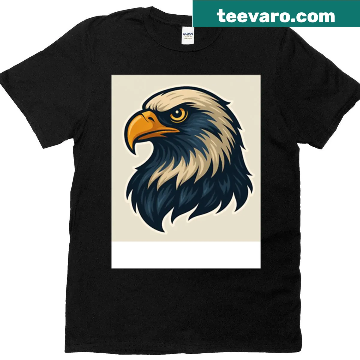 Bold eagle graphic emblem T-shirt symbolizing freedom — on a men's t-shirt