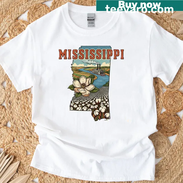 Mississippi state pride t-shirt with bold typography
