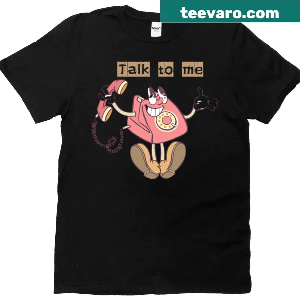 Playful Talk To Me typography graphic T-shirt