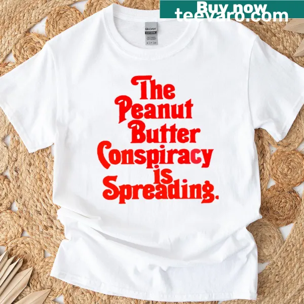 Vintage slogan graphic about peanut butter on a T-shirt