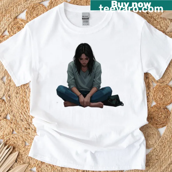 Bold text graphic on a shirt celebrating independence for women