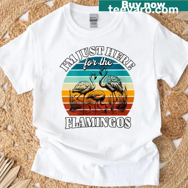 Funny flamingo-themed T-shirt for women