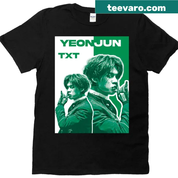 Typographic T-shirt featuring Yeonjun's name